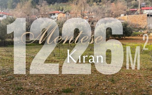 Muğla Menteşe Kıran’da düz zeminli 1.226 m² satılık arsa