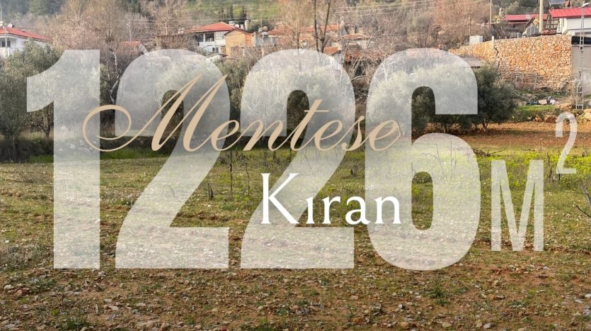 Muğla Menteşe Kıran’da düz zeminli 1.226 m² satılık arsa