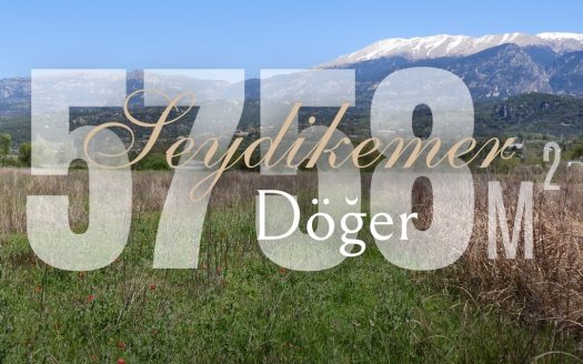 Seydikemer Döğer’de 5.758 m² marjinal tarım belgeli satılık arsa