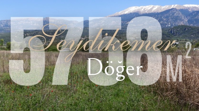 Seydikemer Döğer’de 5.758 m² marjinal tarım belgeli satılık arsa