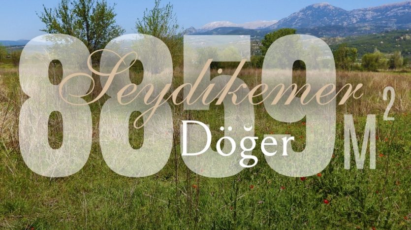 Seydikemer Döğer’de 8.859 m² tarıma uygun satılık arsa